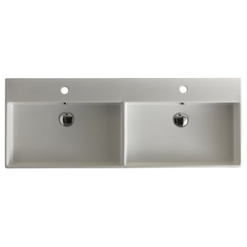Unlimited 120 Wall Mount Sink 47.2", With Faucet Hole