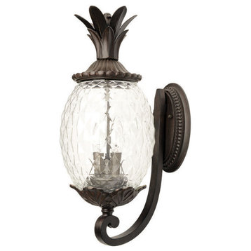 Acclaim Lighting 7501 2 Light 18"H Pineapple Outdoor Wall Sconce - Black Coral