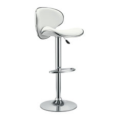 Modway - Modway Furniture Saddleback Bar Stool, White - Bar Stools and Counter Stools