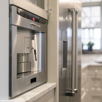 Painted White Kitchen loaded with accessories