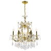 Worldwide Lighting W83075G22 Empire 7-Light Gold Finish Chandelier