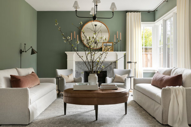 Traditional Living Room by Bria Hammel Interiors