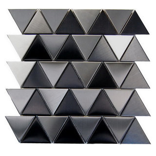 Oddysey Pyramids Interlocking Blend Tile, 12