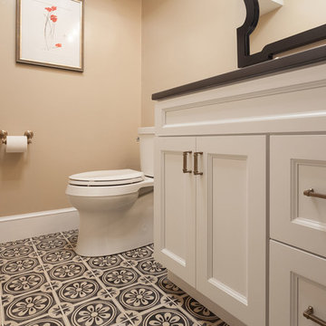 Eclectic Powder Room Remodeling