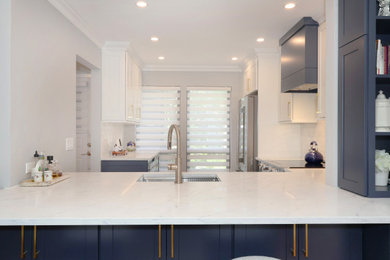 Inspiration for a transitional kitchen remodel in New York