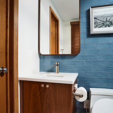 Fresh & Funky Double Bathroom Remodel