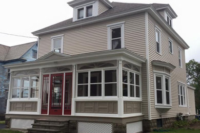 Inspiration for an exterior home remodel in New York