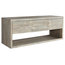 Rubberwood Wall-Mounted Bathroom Vanity Unit, 150 cm