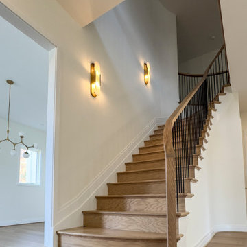 Project #144 | Slightly Curved Transitional Staircase