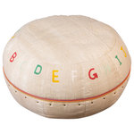 My Two Designers - Kitab "Little Book" Pouf - Up the "nursery or play-room-ante" with the stunning Kitab pouf!  The Kitab is a fun piece of furniture that is handmade for children; plus, it is so durable with its recycled canvas construction! Absolutely one-of-a-kind!