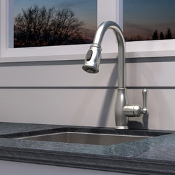 Accent Single Handle Pull-Down Kitchen Faucet - K-5040-BN - Kitchen Faucets