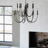 Cate 14 Light Chandelier Forged Iron Frame
