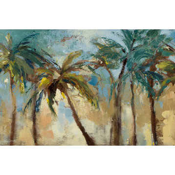 "Island Morning Palms" Canvas Art, 24"x16"