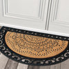 A1HC Heavy Duty Half Round Single/Double Doormat Coir and Rubber, 30"x48"