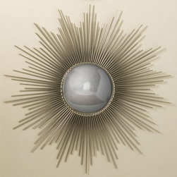 Sunburst Mirror &ndash; Nickel | Pulp Home - Wall Mirrors
