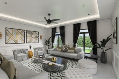 Danish living room photo in Other