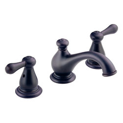 Delta Leland&reg; Two Handle Widespread Lavatory Faucet with Pop-Up - Bathroom Sink Faucets