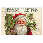 DDCG - Vintage "Season's Greetings" Canvas Wall Art, 36"x24" - Spread holiday cheer this Christmas season by transforming your home into a festive wonderland with spirited designs. This Vintage "Season's Greetings" 36x24 Canvas Wall Art makes decorating for the holidays and cultivating your Christmas style easy. With durable construction and finished backing, our Christmas wall art creates the best Christmas decorations because each piece is printed individually on professional grade tightly woven canvas and built ready to hang. The result is a very merry home your holiday guests will love.