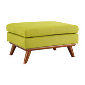 Engage Upholstered Fabric Ottoman, Wheatgrass
