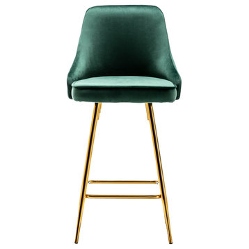 Rahima Tufted Upholstered Premium Stool Bar Chairs Set of 2