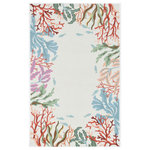 KAS - KAS Sonesta 2013 Ivory Lagoon Area Rug, 7'6"x9'6" - Join us in the fun as you coast through our Sonesta Collection. Hand-hooked in China of 100% polyester, these rugs will add pizzazz to any room throughout your home. Some are fun, some are flirty?whichever design you pick, you're sure to bring style to your floors!