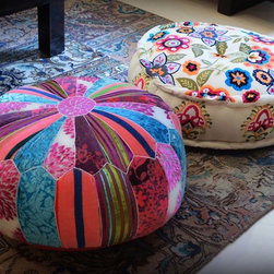 Patchwork Poufs - Decorative Pillows