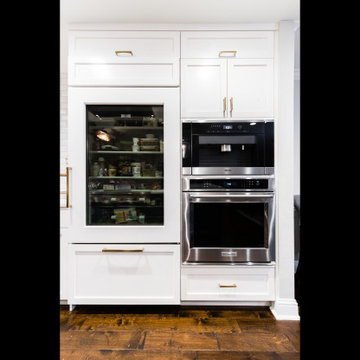 Renowned Custom Kitchen Cabinetry Highland Meadows with Built in Refrigeration a