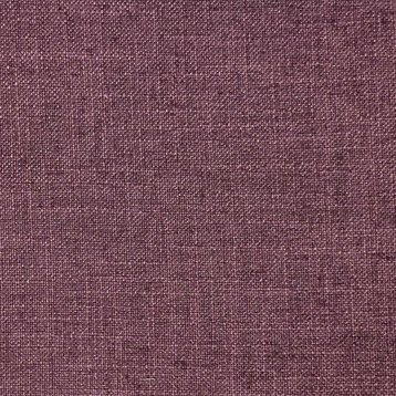 Blake Polyester Linen Burlap Upholstery Fabric, Amethyst With Backing