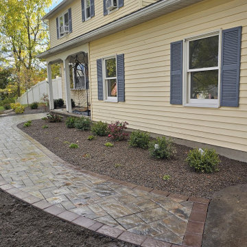 Paver Patio Installation Brunswick, NY Curved Hardscape