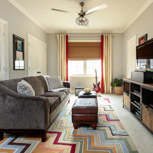 This is an example of a classic home cinema in Houston.