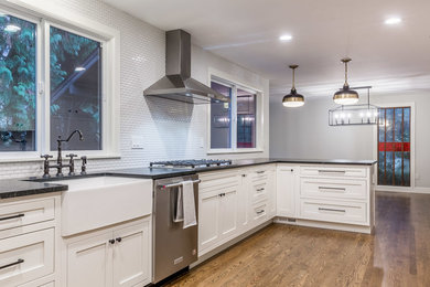 Inspiration for a transitional kitchen remodel in Seattle
