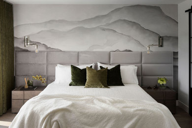 カルガリーにあるコンテンポラリースタイルのおしゃれな寝室