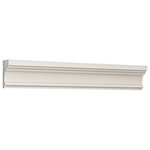 Baugrup / Ace Foam Designs LLC - Exterior Window Trim - Exterior decorative moulding / corniche, made from EPS Foam and precoated with the unique BAUCOAT exterior grade acrylic coating. Items are delivered in standard 8" (96 in) long bars, as shown in section, without bevel cuts or corner pre-cuts. All bevel cuts and adjustments are made on site with a handsaw or circular saw. Joints are made with approved adhesives and may be additionally overlapped with a thin alkali resistant fiber glass mesh. Profiles are ready for application with any approved EPS adhesive on the existing wall, according to manufacturer's instructions. Ready for primer/sealer and paint. Items are decorative only and cannot be used as structural and are not intended to carry loads (other than snow load).