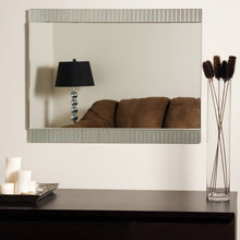 white bath mirrors