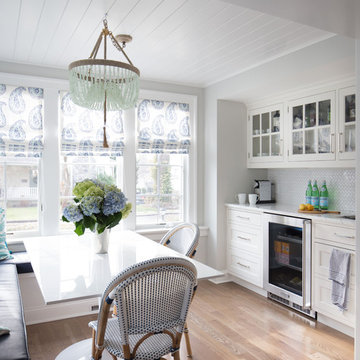 Banquette and Breakfast bar area