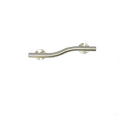 CSI Bathware - 14" Left Hand Wave-Shaped Decorative Grab Bar - Grab Bars