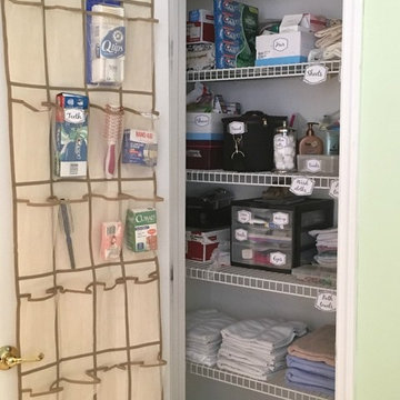 Linen closet organization