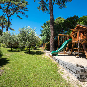 Exotic Garden with pool and pool house