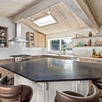 Rustic Industrial Kitchen in Carmel, California