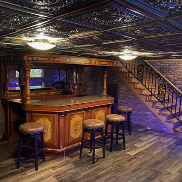 Traditional English Pub Bar with Canopy