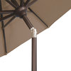 Catalina 11' Octagon Push Button Tilt Umbrella, Astoria Sunset Stripe