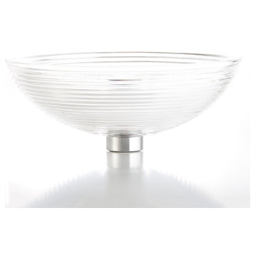 WS Bath Collections Crystal 677 Glamorous 16-7/8" Circular Glass - Clear