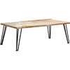 Coaster Farmhouse Wood Coffee Table with Hairpin Leg in Natural