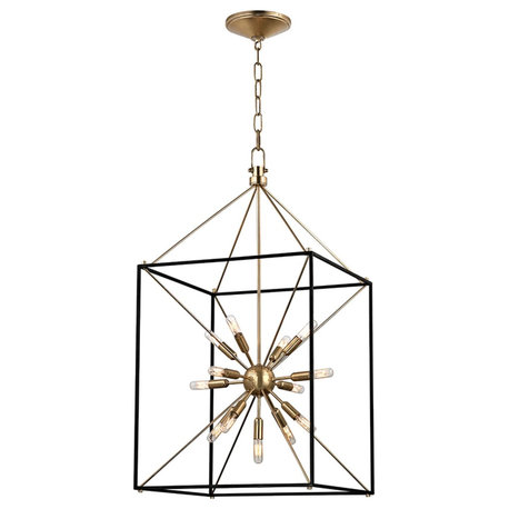 Glendale 13-Light 20" Pendant, Aged Brass