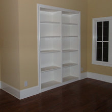 shelf in boys room