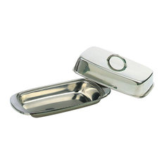 Norpro Stainless Steel Double Covered Butter/Cream Cheese Dish