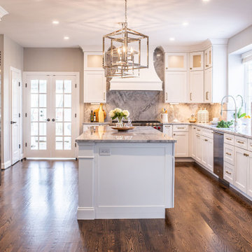 Super White Marble Kitchen