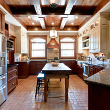 Mixed finish cabinets