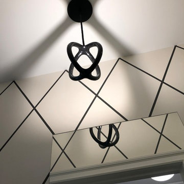 Black Pendant Lighting - Powder Room