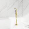 Freestanding Double Handle Clawfoot Tub Faucet, Gold
